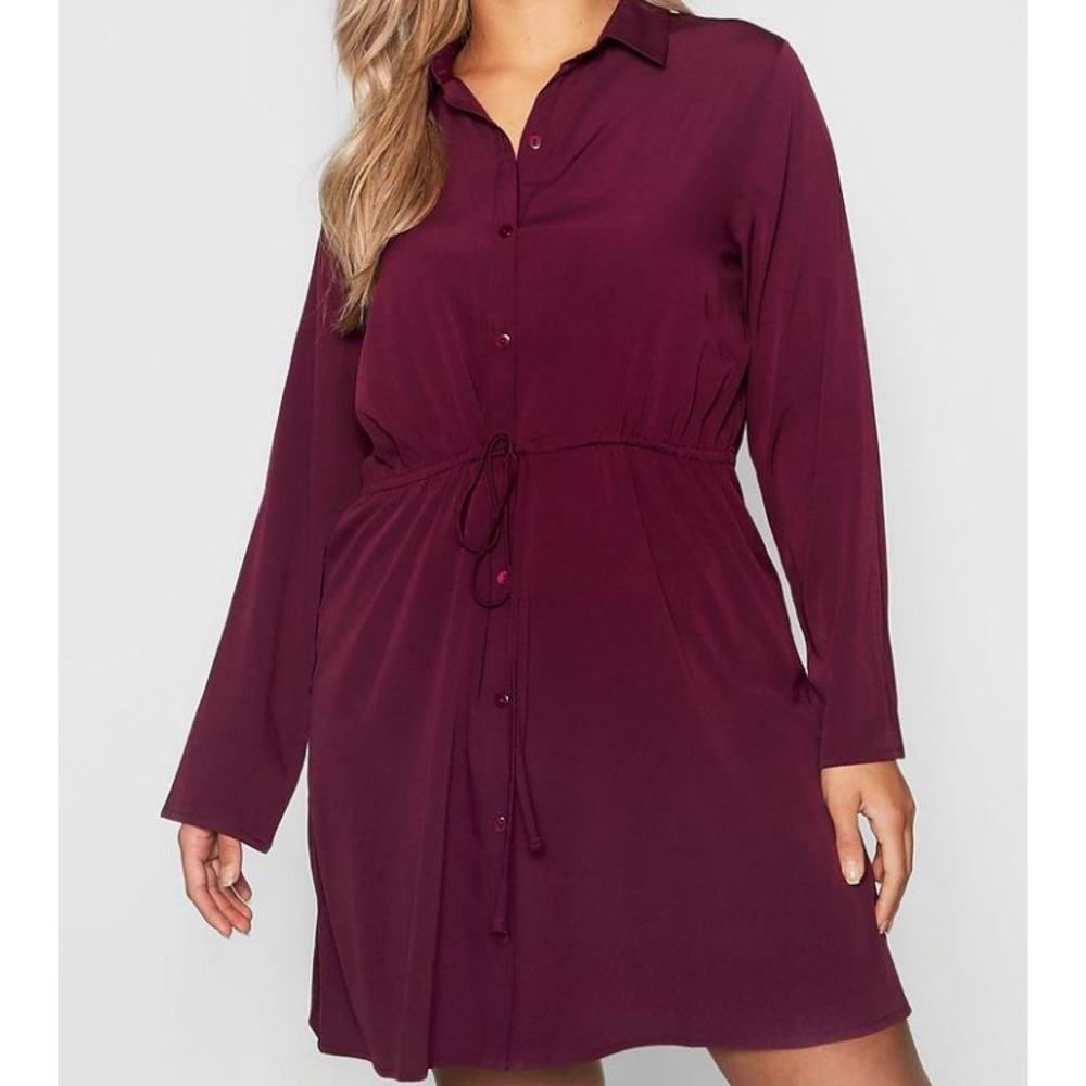 Boohoo Plus 18 Shirt Dress New